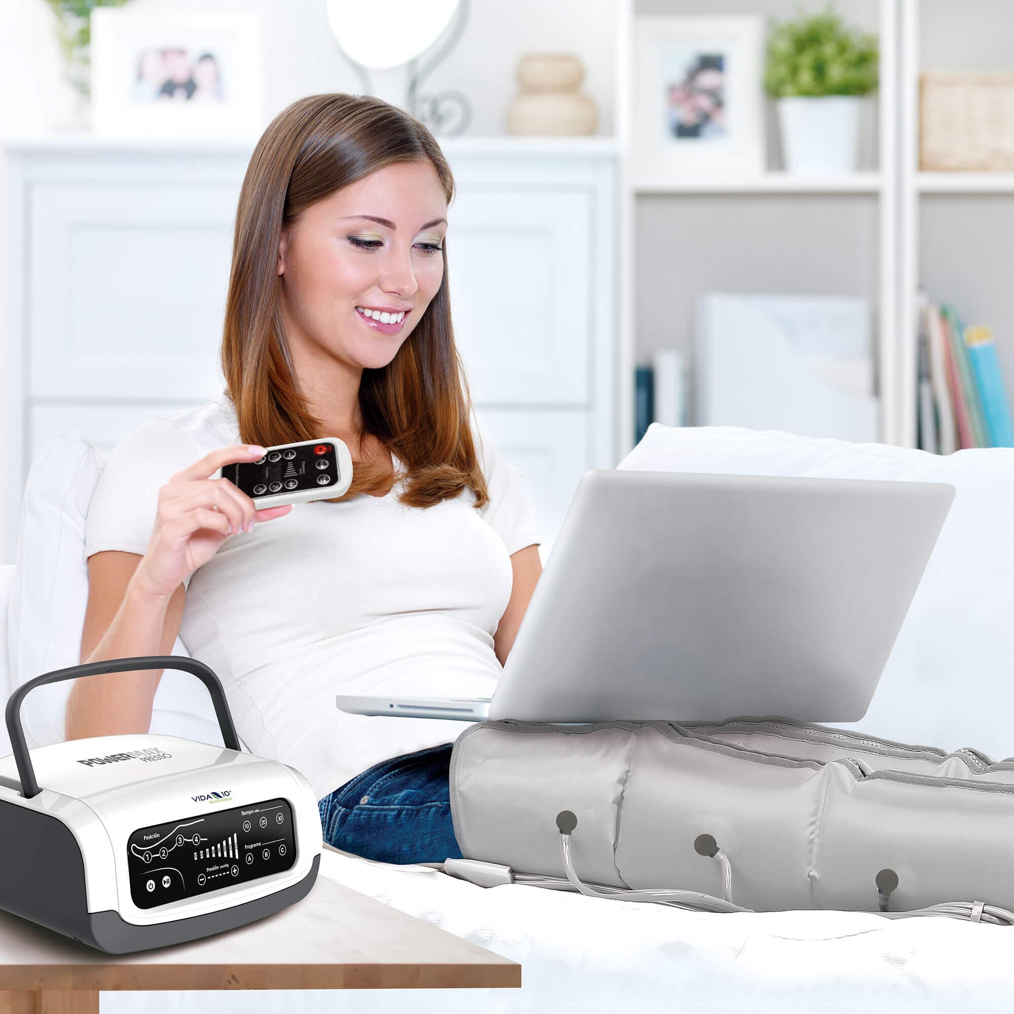 Presoterapia Profesional con Mando de Control